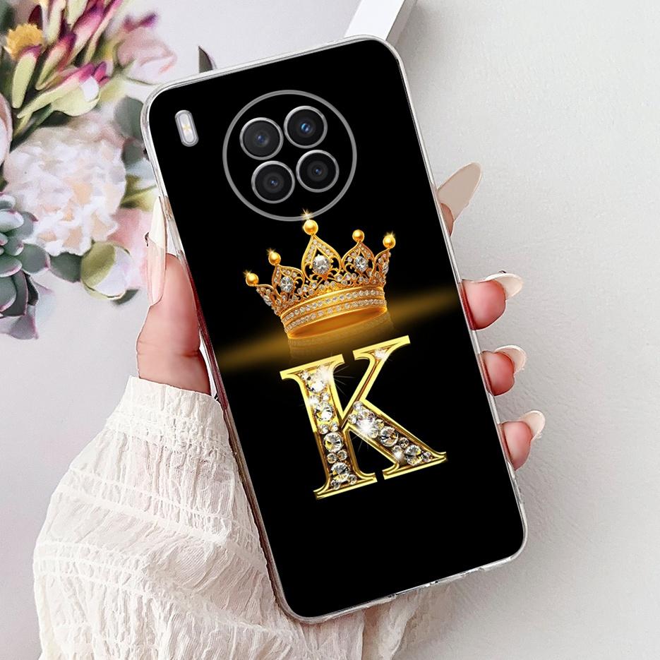 Чехол для Huawei Nova 8i Honor 50 Lite Новый Чехол с Буквами Короны Прозрачный Силиконовый Мягкий Тонкий Чехол для Телефона Для Honor 50 Lite Nova8i