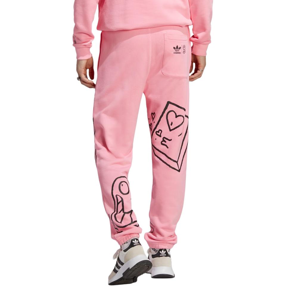 Adidas Originals André Saraiva Knitted Sweatpants Men's Blessing Pink IA6398