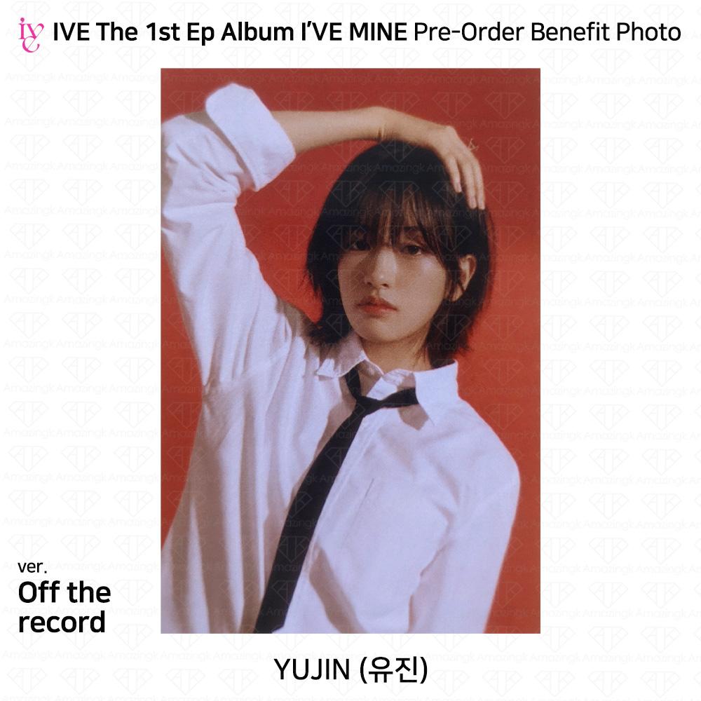 IVE Официальное фото первого EP I'VE MINE, стикер Polaroid, сложенный постер KPOP