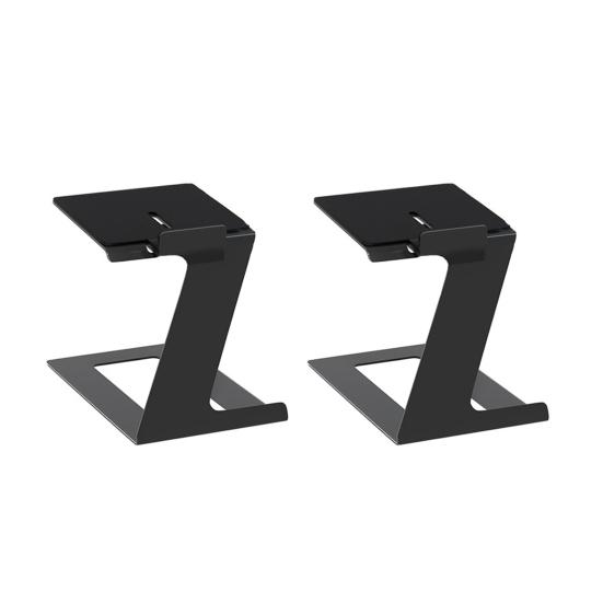 Yousheng 2Pcs Desktop Speaker Stands Speaker Riser Strong Load-bearing Adjustable Cantilevered Speaker Stands with Vibration Absorption Pad