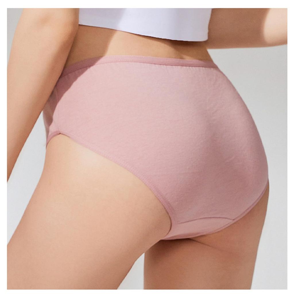 Disposable Underwear Set for Individually Perfect for Disaster and Business Trips [zhuolan] 21-Pack Women, 100% Cotton, Hygienic, Wrapped,