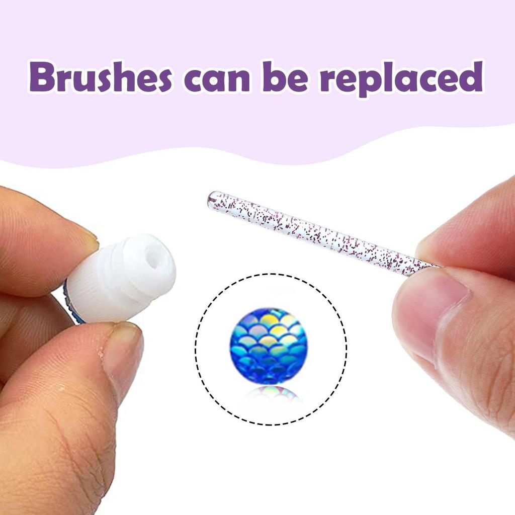 50pcs Reusable Mascara Wand Tube for Eyelash Extension Eyelash Spoolies Cleaning Eyebrow Brush Resin Drill Replaceable Dust-proof