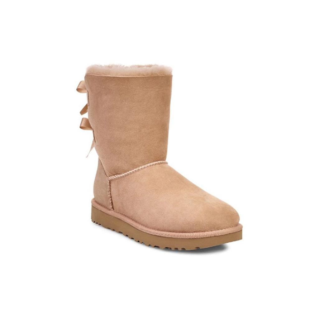 UGG Снежные ботинки Bailey Bow Ii с флисовой подкладкой Женские ботинки Коричневые 1016225-FAWN