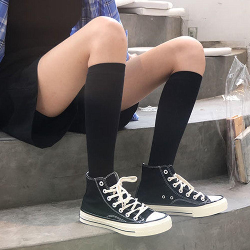 Elastic Long Stockings Summer Knee Length Socks Fashion Thin Stockings