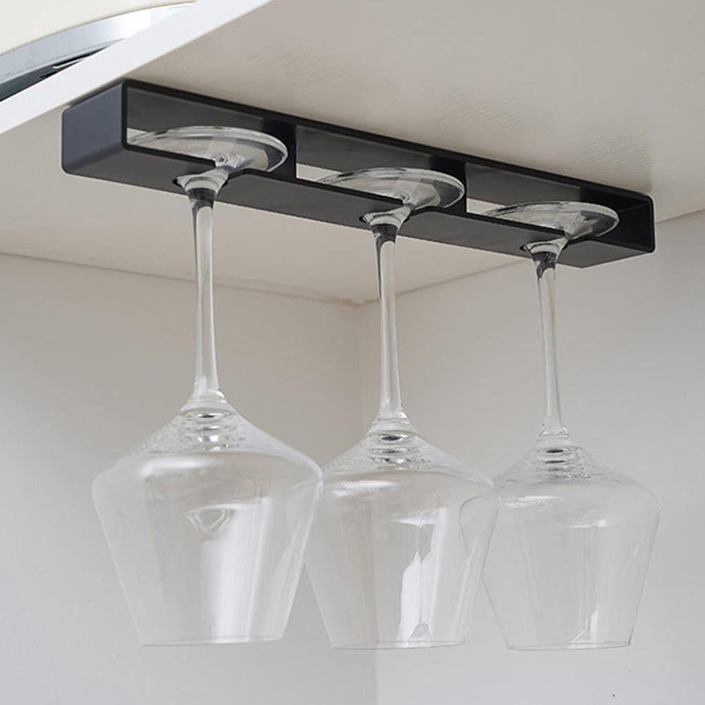 Держатель для бокалов без сверления, АБС-пластик, подставка для хранения бокалов, новые кухонные и барные принадлежности