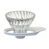 HARIO V60 Термостойкий стеклянный прозрачный капельный фильтр 01 для 1~2 чашек БелыйVDGR-01-W
