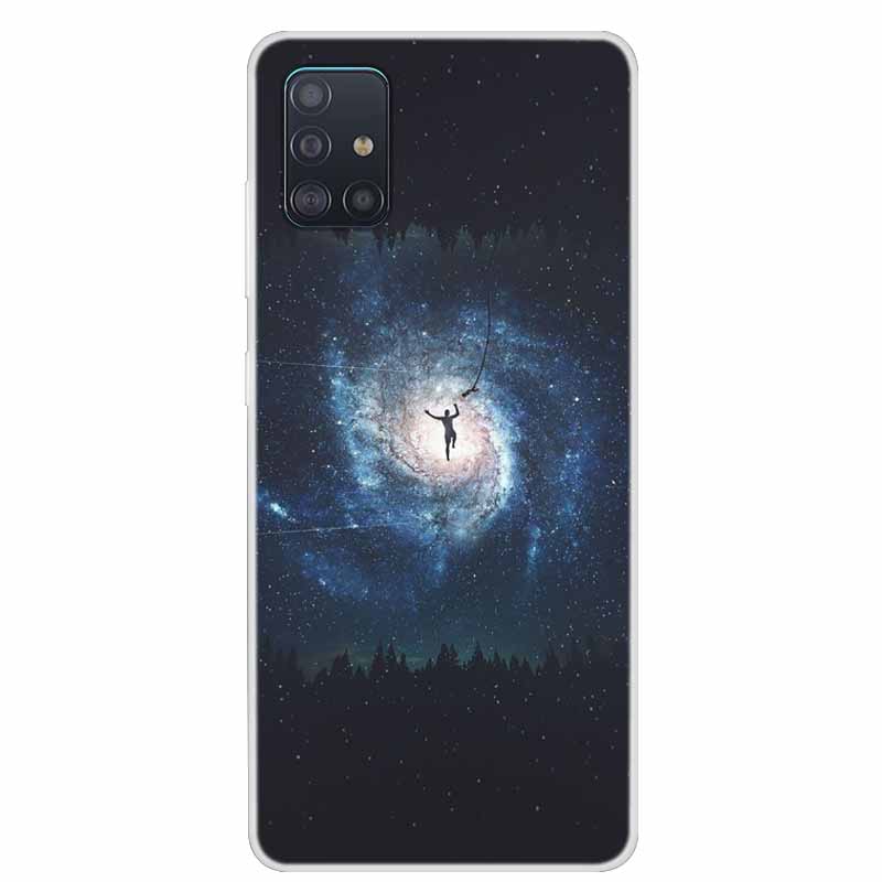 Для чехла Samsung Galaxy A71 A51 M31 Чехол M31S Мягкий силиконовый задний чехол для Samsung A71 M31S Чехол A 51 Ударопрочный чехол M31 Чехол