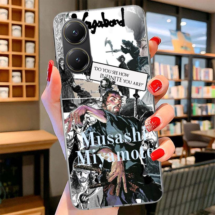 Vagabond Samurai Comic Phone Case For Xiaomi Poco F7 Ultra X7 X6 X5 Pro M7 Redmi 15C 15 13C 13 12C 12 10C 10 9A 9C 9T 9 Shell Po
