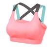 Women Running Fitness Yoga Seamless Bra Low Impact Back Sports Comfy Bra Vest for Exercise Pink M