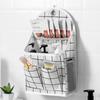 Large Capacity Cotton Linen Storage Bag Home Wall Mounted Organizer Hanging Bag Closet Toy Box Container Organizer Fabric Basket