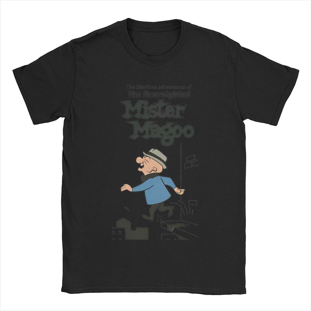 Мужчины Женщины Печать Г-н. Футболка Magoo Funny T Shirt Tee Хлопковые футболки Одежда