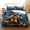 3PCS Single-sided Printed Quilt Cover Heavy Metal Band  Printed Bedding Sets Comfortable Bedspreads ComforterDuvet Birthday Gift