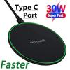 30W Portable Newest 60W Super Fast Qi Wireless Charger Pad  for iPhone Samsung Huawei Xiaomi Wireless Charging Dock