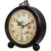 Vintage Quartz Table Clock Hangable Hangable Retro Battery Powered Alarm Clock Bedroom Living Room Decoration Wall Clock