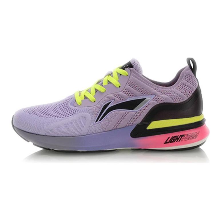 Li Ning Arashi Амортизирующие Низкие Беговые Кроссовки Женские Мягкие Фиолетовые ARHP214-1