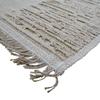 Tapis en jute naturel artisanal reliefs beige 120x160