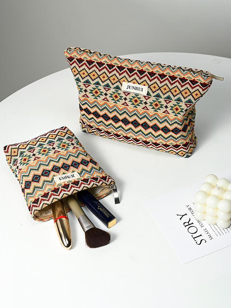 Богемная женская дорожная косметичка большого объема