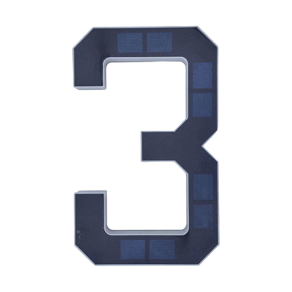 Solar Lighted House Numbers For Outside, Light Up LED Address Signs For Houses Digital Version