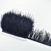 1meters High Quality Ostrich Feathers On Tape Ribbon Fringe Trim 8 -10cm Diy Sewing Trimmings Flecos White Feather Dress Clothes 