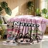 Custom Name Personalized Labubu Print Blanket, Home Decor, Bedroom, Sofa, Camping, Couch, Gifts for Birthday ChristmasEnthusiasts