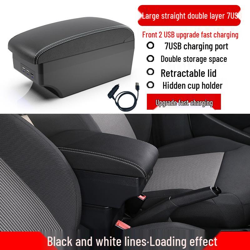 Ford Figo Center Console Armrest Storage Box Accessory