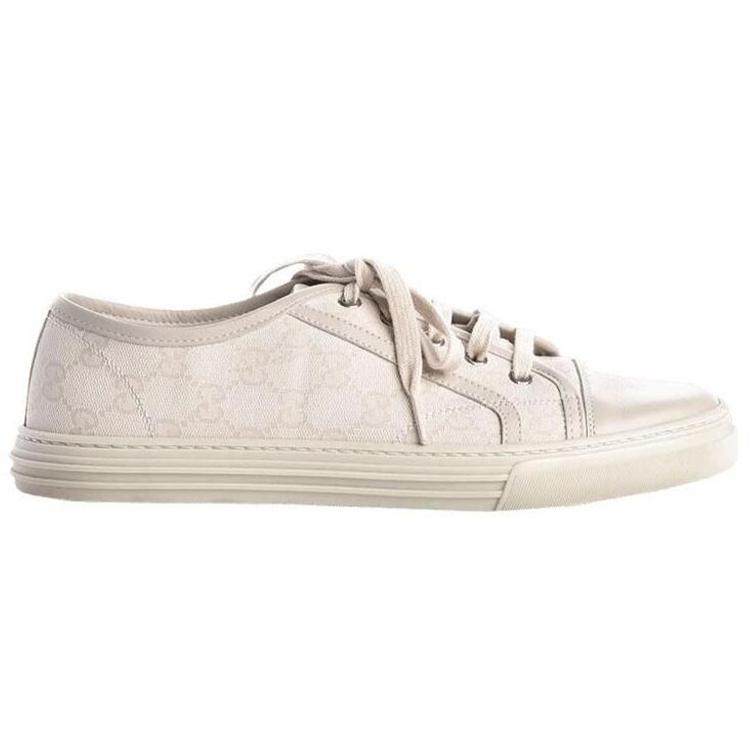 Gucci GG Low 'Cotton Washed - White' (Unisex) White / Mystery White Canvas Shoes 426189 FV590 9073