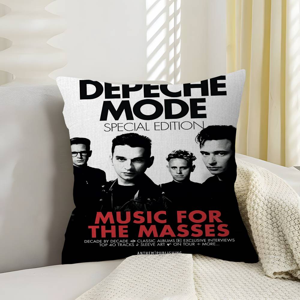 Depeche-Mode Singer Star Cushion Cover Polyester Sofa Cushions Decorative Throw Pillows Home Decoration Pillowcover