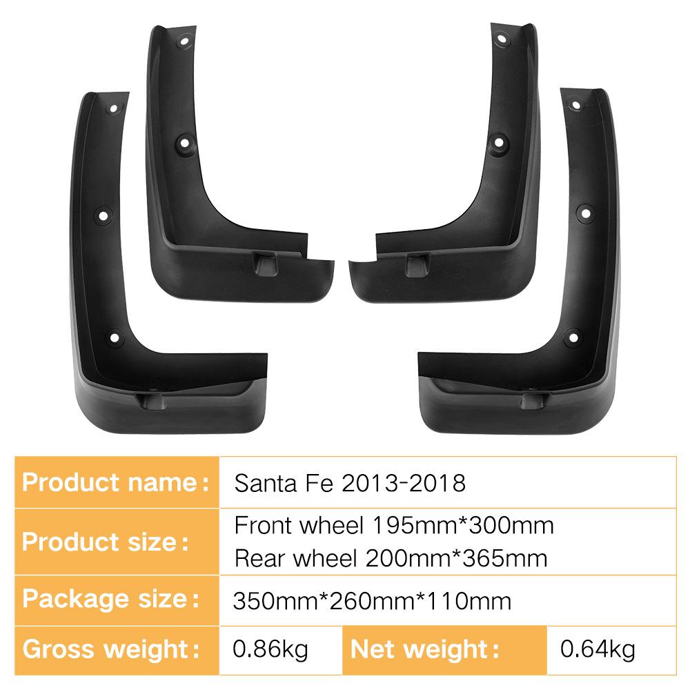 Suitable for Hyundai Santa Fe 2013-2018 Fender Car Fenders