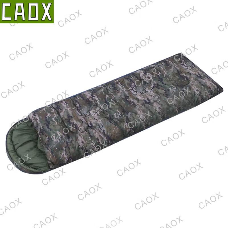 Теплый спальный мешок-конверт для кемпинга CAOX