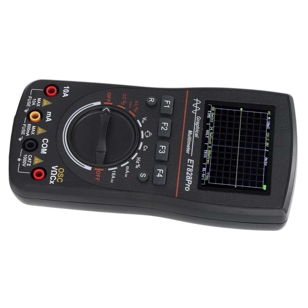 Осциллограф-мультиметр 2 в 1 50Msps 2.4-дюймовый цветной дисплей 6000 отсчетов 10Mhz Ручной