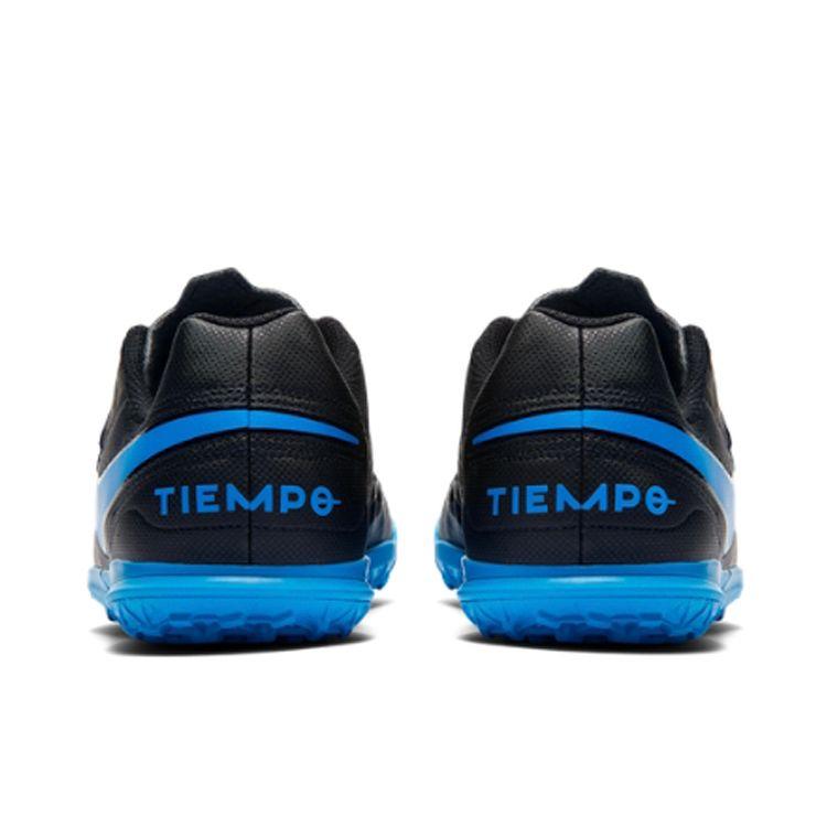 Nike Jr. Legend 8 Club Tf Gs Round Toe Lace-Up Low Top Soccer Shoes Kids Sneaker Blue Black AT5883-004