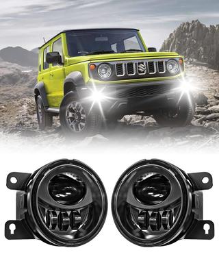 Светодиодный блок противотуманной фары Chelhead Jimny 6500K Прямая замена Штекер и Совместимо с Custom White, Тип, Play, Водонепроницаемый, JB23W/64/43W/74, Детали,