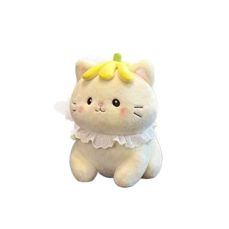 Плюшевая игрушка кошка из короткого плюша для детей и коллекционеров