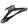10Pcs Black Adult Clothing Hanger Plastic Hangers Organizer Dry Clothes Rack