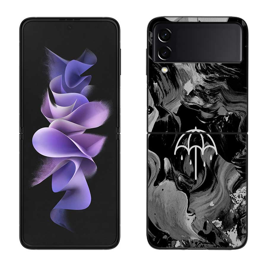 Bring Me The Horizons Phone Case For Samsung Z Flip 7 6 5G Galaxy Z Flip 5 4 3 Black Hard Cell Cover Luxury PC Shell Coque