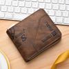 Men's Wallet Zipper Retro Short Horizontal