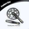 Bike Crankset Convenient Chainwheel Lightweight Cycling Universal Crank Arm Set for