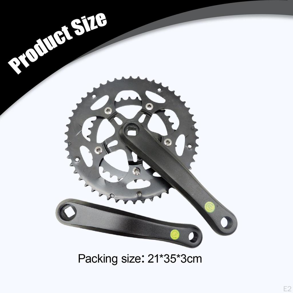 Bike Crankset Convenient Chainwheel Lightweight Cycling Universal Crank Arm Set for