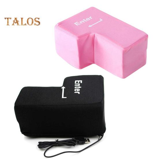 Большая кнопка Enter, питание от USB, антистресс, большая кнопка Enter, игрушка, эргономичная подушка с кнопкой Enter, губчатая подушка, украшение для рабочего стола