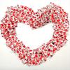 50pcs Valentine'S Day Organza Candy Bags,Red Heart-Shaped Mesh Jewelry Pouches with Drawstring Closure,Perfect for Wedding
