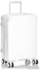 Чемодан с бесшумными тормозами, ролики, многофункциональная модель CAT558ST, гарантия включена, 36 л, 51 см, глянцевый белый [грузовой], ручная кладь, 3,1 кг