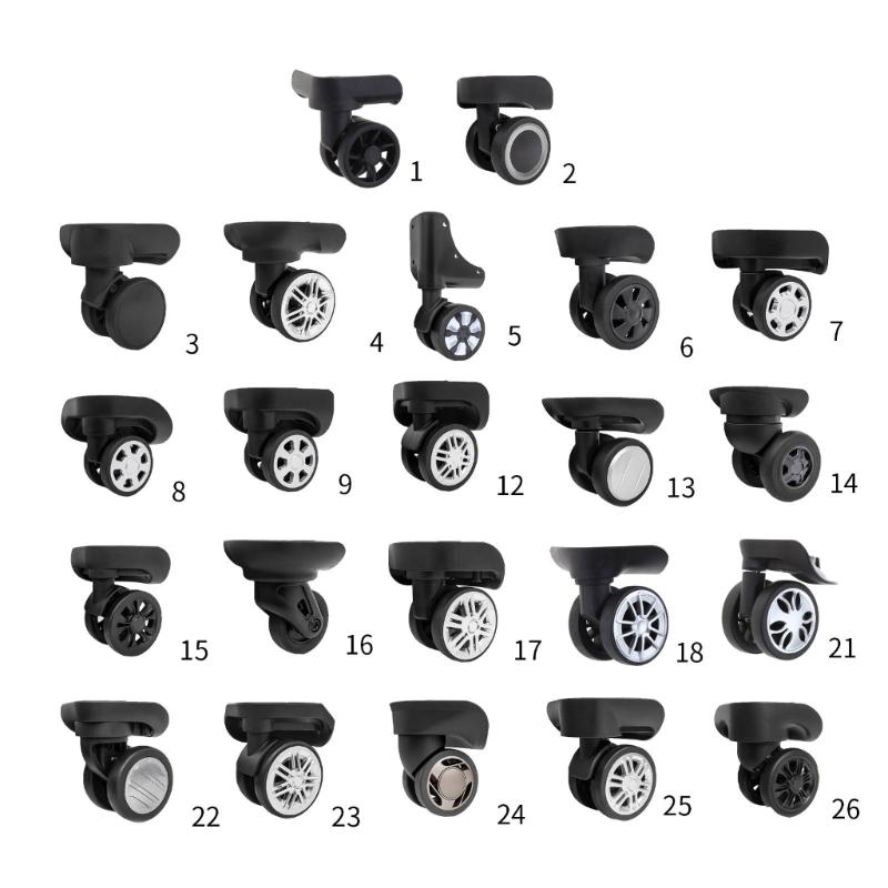 Прочные запасные колеса для багажа, отремонтируйте свой чемодан с помощью плавно вращающихся на 360° деталей и аксессуаров