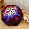 RB Leipzig FC Automatic 3‑Fold Umbrella 8‑Rib Windproof Folding Umbrella Sun Rain Protection For Outdoor Travel Daily Use