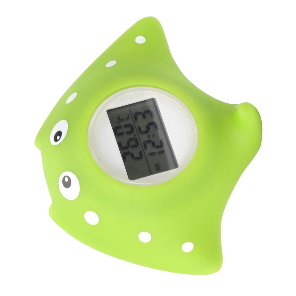 Baby Bath Thermometer Alarm LCD Display Fish Shaped Waterproof 0?60 Degrees Celsius Water