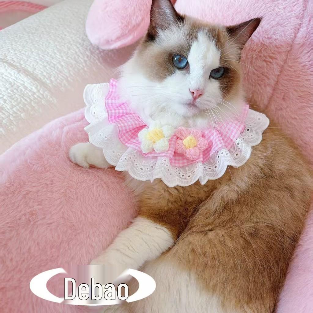 Хлопковый нагрудник в деревенском стиле для кошек и собак