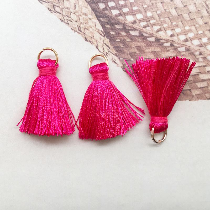 Multicolor Handmade Tassel Earrings & Keychain Bag Pendant