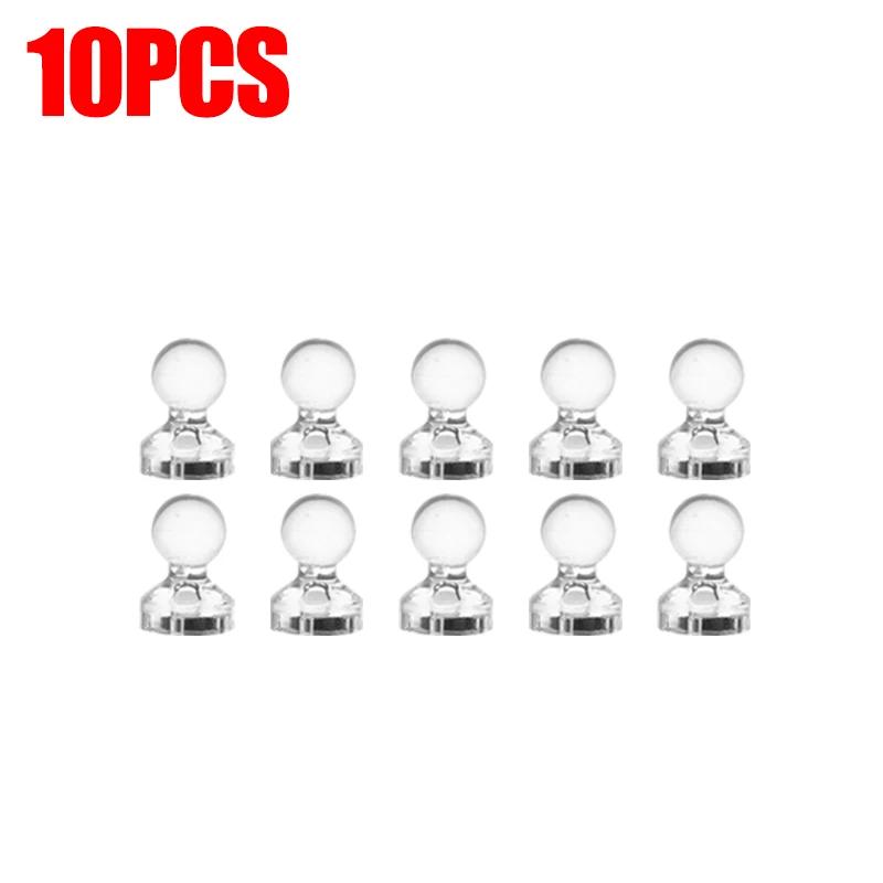 50/10 шт. прозрачные магниты канцелярская кнопка сильная магнитная кнопка для белой доски холодильник домашний офис класс маленькая кнопка присоска
