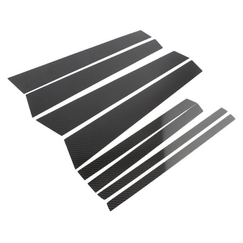 For BMW X3 2013-2017 14 15 16 Carbon Fiber Look Pillar Posts Window Trim Cover