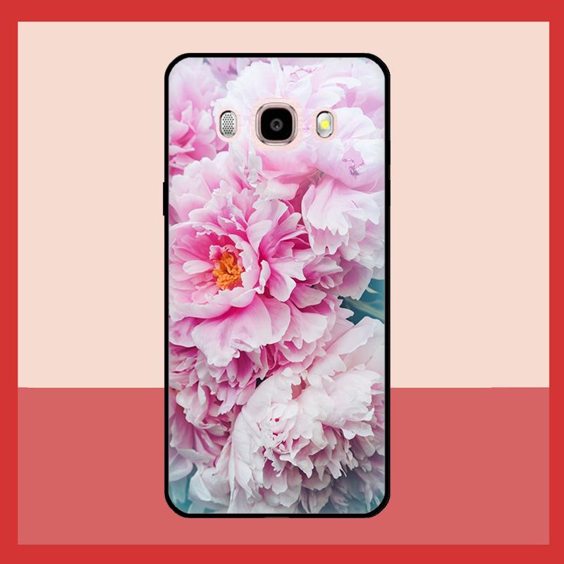 Элегантный чехол с цветком пиона розово-фиолетового цвета для Samsung Galaxy J3 J5 J7 2017 A3 A5 J1 2016 A7 A9 J8 A6 A8 J4 J6 Plus 2018 Coque