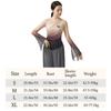Chinese Hanfu Saree Blouse Gradient Dance Mesh Top Fashion Performance Training Costumes  Women